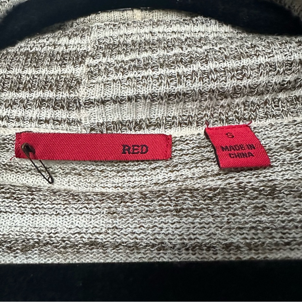 Red Brand Open-Front Cardigan Size Small - Picture 3 of 5